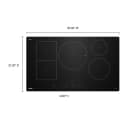 36" Intelligent Induction Cooktop with Temp Cook™ Technology and WipeClean™ Coating view 6