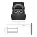 27" LG SideKick™ Pedestal Washer view 2