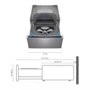 27'' LG SideKick™ Pedestal Washer view 3