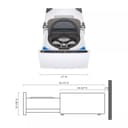 27'' LG SideKick™ Pedestal Washer view 3