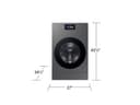 Bespoke AI All-in-One Vented Combo AI Home 7" LCD Display AI OptiWash™ & Dry 5.3 cu.ft. view 4