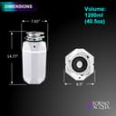 ACQUA BrightDIAMOND 1HP Super Quiet Garbage Disposal Corded with Motion Sensor Cabinet Light & Pre-Wired Air Switch view 9