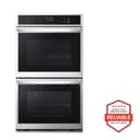 9.4 Cu. Ft. Smart Double Wall Oven With Instaview®, True Convection, Air Fry, And Steam Sous Vide view 1