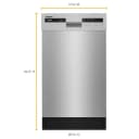 Small-Space Compact Dishwasher with Stainless Steel Tub view 11