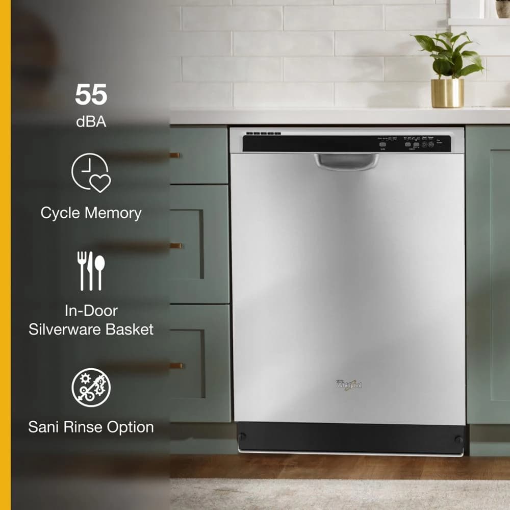 ENERGY STAR® certified dishwasher with 1-Hour Wash cycle