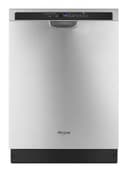 Stainless steel dishwasher with 1-Hour Wash cycle view 1