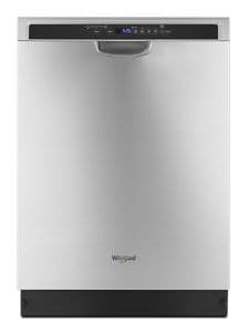Stainless steel dishwasher with 1-Hour Wash cycle
