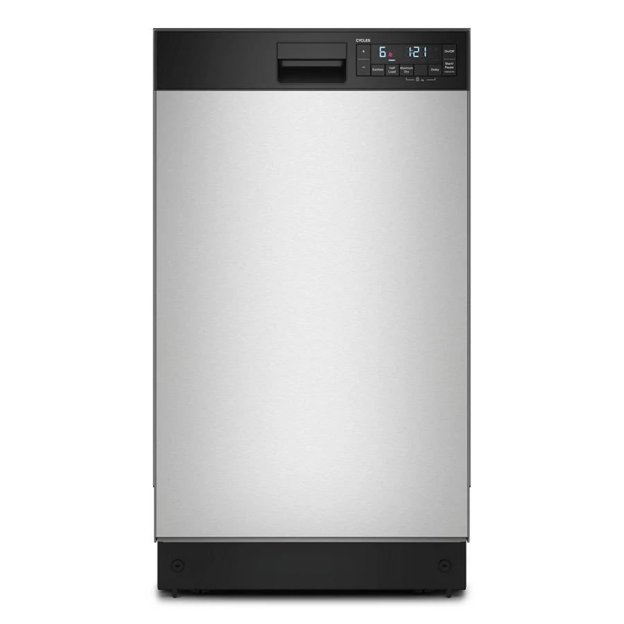18" Stainless Steel Dishwasher with Half Load Cycle and Triple Spray Arms - 48 dBA