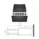 LG Laundry Pedestal Storage Drawer for 27" Front Load Washers and Dryers with Basket view 2