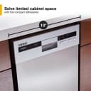 Small-Space Compact Dishwasher with Stainless Steel Tub view 2