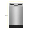 Small-Space Compact Dishwasher with Stainless Steel Tub view 4
