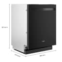 44 dBA ADA Compliant Dishwasher Flush with Cabinets with 3rd Rack view 23