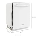 24” Stainless Steel Dishwasher with AI Intelligent Wash and Tall Top Rack view 8
