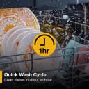 24" Stainless Steel Dishwasher with Spin&Load Rack and AI Intelligent Wash - 50 dBA view 2