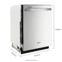 24" Stainless Steel Dishwasher with Spin&Load Rack and AI Intelligent Wash - 50 dBA view 7