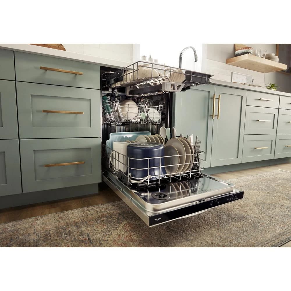 Fingerprint Resistant Dishwasher with 3rd Rack & Large Capacity