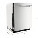 24” Stainless Steel Dishwasher with AI Intelligent Wash - 47 dBA view 24