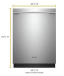 Smart Dishwasher with Third Level Rack view 5