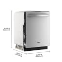 Whirlpool® 24-Inch Top Control Dishwasher with Total Coverage Wash and Auto Open Air Dry in Fingerprint Resistant Stainless Steel view 25