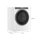 7.4 cu. ft. Smart Front Load ENERGY STAR® Electric Dryer with Steam Capabilities view 8