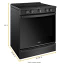 6.4 cu. ft. Smart Slide-in Electric Range with Air Fry, when Connected view 9