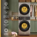 Smart ENERGY STAR® Front Load Laundry Tower with UV Clean Technology & FreshFlowTM Vent System 4.5 cu. ft. Washer & 7.4 cu. ft. Electric Dryer view 6