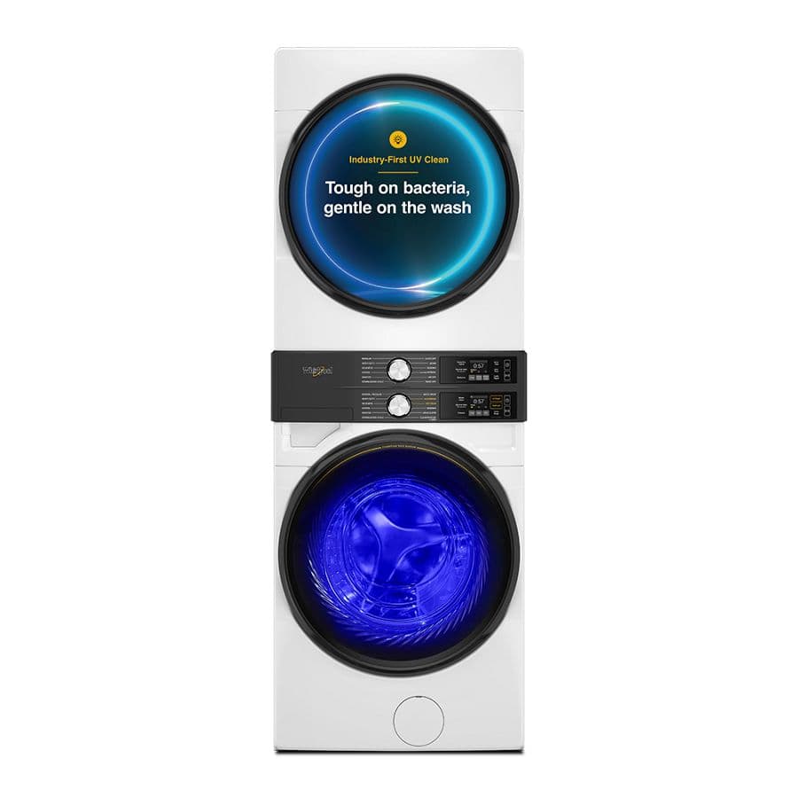 Smart ENERGY STAR® Front Load Laundry Tower with UV Clean Technology & FreshFlowTM Vent System 4.5 cu. ft. Washer & 7.4 cu. ft. Electric Dryer