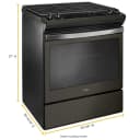 5.0 Cu. Ft. Front Control Gas Range With Cast-iron Grates view 9