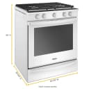 5.8 Cu. Ft. Smart Slide-in Gas Range With Air Fry, When Connected view 9