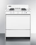 30" Wide Electric Coil Top Range view 6
