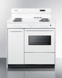36" Wide Electric Coil Top Range view 1