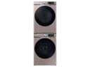 4.5 cu. ft. Large Capacity Smart Front Load Washer with Super Speed Wash - Champagne view 4