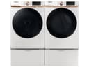 5.0 cu. ft. Extra Large Capacity Smart Front Load Washer with Super Speed Wash and Steam in Ivory view 12