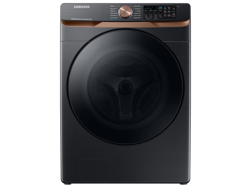 5.0 cu. ft. Extra Large Capacity Smart Front Load Washer with Super Speed Wash and Steam in Brushed Black