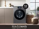 Bespoke AI Front Load Washer AI Home 7" LCD Display | AI OptiWash+™ 5.3 cu.ft. view 6