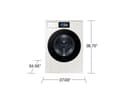 Bespoke AI Front Load Washer AI Home 7" LCD Display | AI OptiWash+™ 5.3 cu.ft. view 3