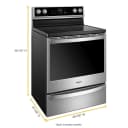 6.4 Cu. Ft. Smart Freestanding Electric Range With Frozen Bake™ Technology view 8