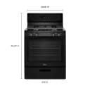 Whirlpool® 5.1 Cu. Ft. Freestanding 4-Burner Gas Stove view 4