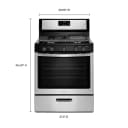 Whirlpool® 5.1 Cu. Ft. Freestanding 5-Burner Gas Stove view 5