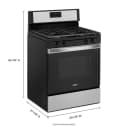 5.0 cu. ft. Whirlpool® gas range with SpeedHeat™ burner view 10