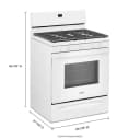 5.0 cu. ft. Gas Range with Center Oval Burner view 10