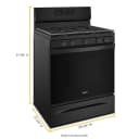 5.0 cu. ft. Whirlpool® gas convection oven with Frozen Bake™ technology view 8