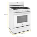 5.0 cu. ft. Whirlpool® gas convection oven with Frozen Bake™ technology view 9