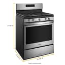 5.0 cu. ft. Whirlpool® gas convection oven with Frozen Bake™ technology view 9