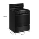 30-inch Gas Range with Crispy Mode and Dishwasher Safe Grates view 4