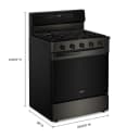 30-inch Smart Gas Range with Air Cooking Technology, No Preheat Air Fry, Steam/Self Clean and High Speed Preheat view 3