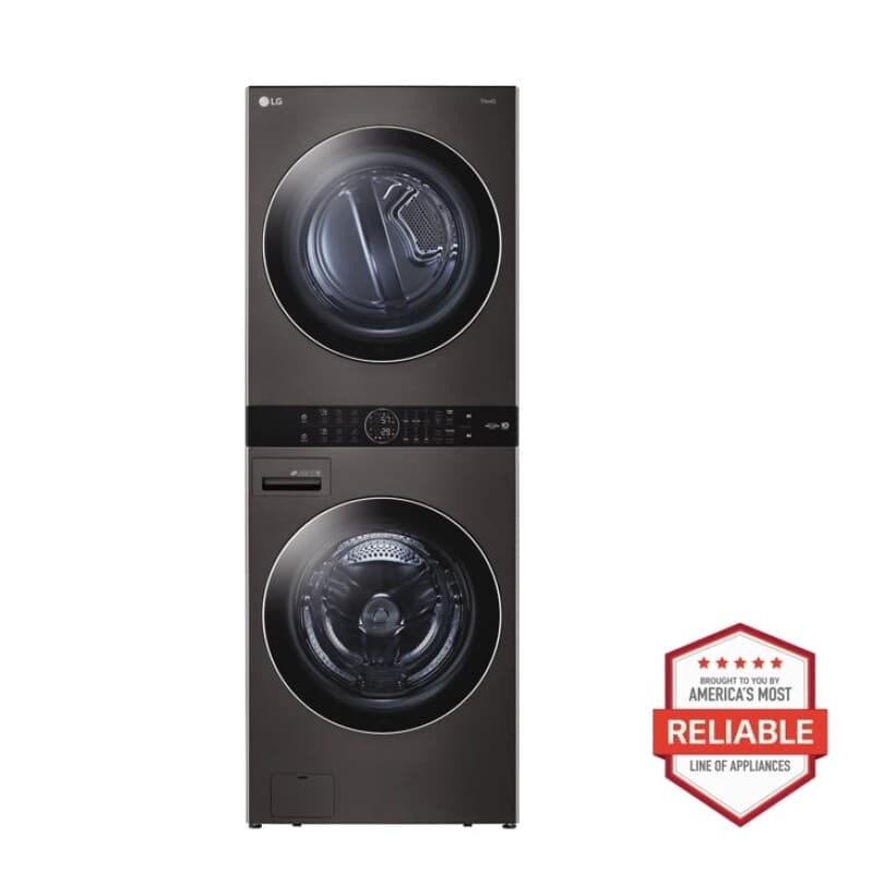 Single Unit Front Load LG WashTower™ with Center Control™ 4.5 cu. ft. Washer and 7.4 cu. ft. Electric Dryer