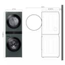 Single Unit Front Load Washtower™ With Center Control™ 4.5 Cu. Ft. Washer And 7.4 Cu. Ft. Electric Dryer view 11