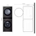 Single Unit Front Load LG WashTower™w. Center Control® 5.0 cu.ft. Washer & 7.4 cu.ft. Electric Dryer view 15