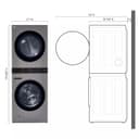 Single Unit Front Load LG WashTower™ with Center Control™ 4.5 cu. ft. Washer and 7.4 cu. ft. Gas Dryer view 15
